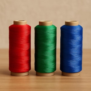 Colorful String Art Thread Set – Vibrant Portrait Colors, 3 Spools