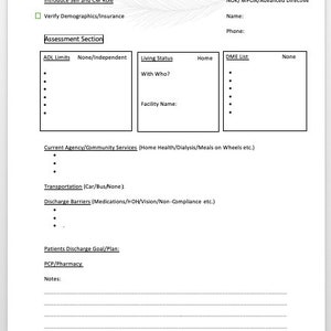 RN Case Manager Template RN CM Hospital Inpatient Clinic Outpatient