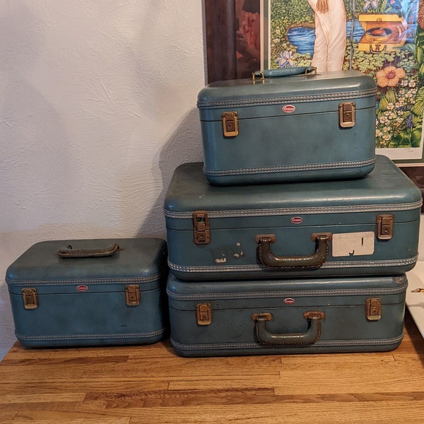 Suitcase Train Case Etsy
