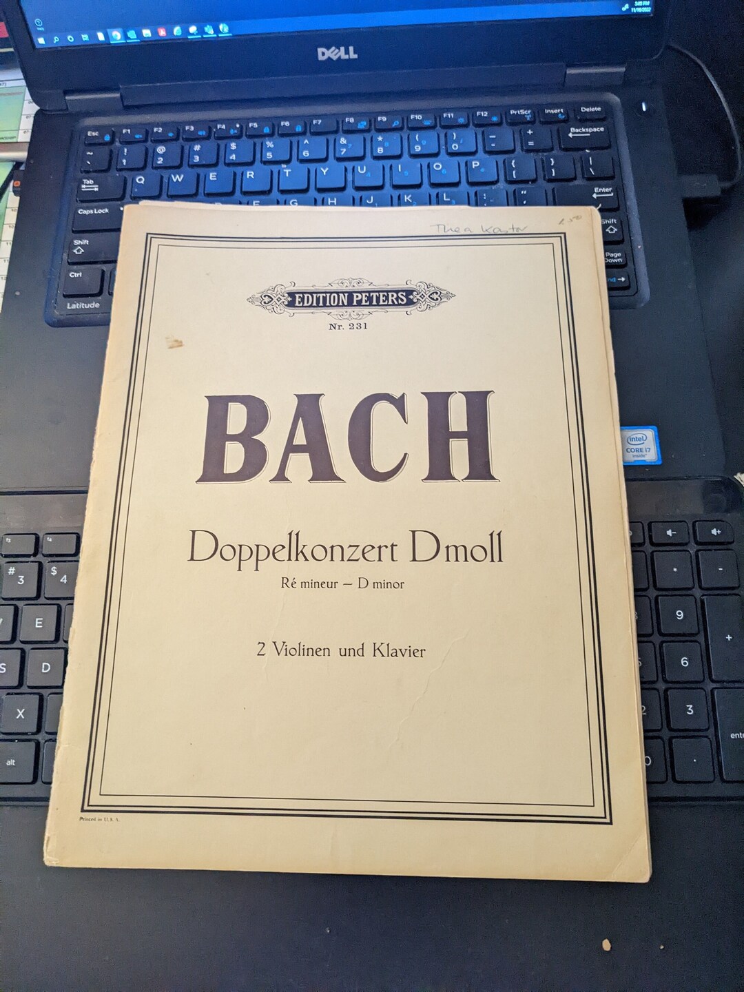 Vintage Bach Doppelkonzert in D Minor 2 Violins and Piano Etsy