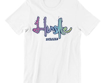 hustle like russell t shirt