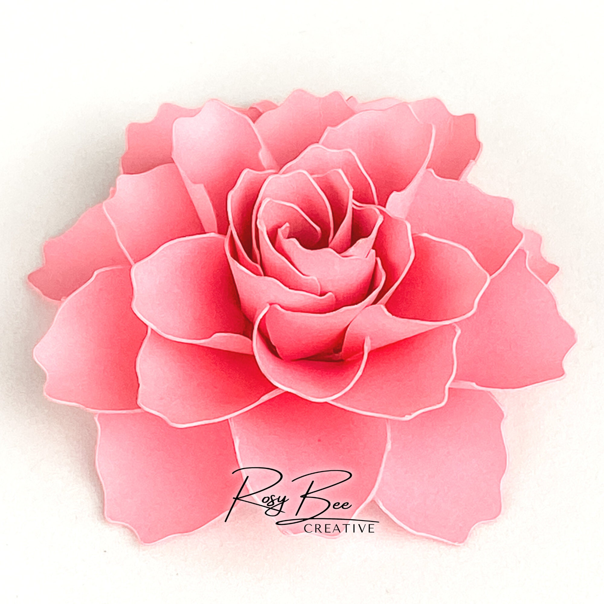 Clare Paper Flower Paper Flower Tutorial Paper Flower Template DIY