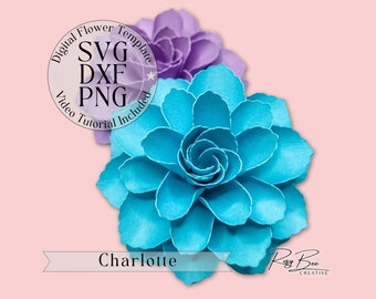Charlotte Paper Flower Paper Flower Tutorial Paper Flower - Main Image