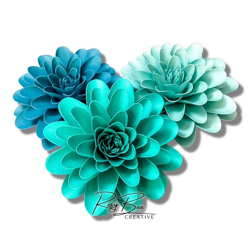 Luna Paper Flower Paper Flower Tutorial Paper Flower Template DIY Paper Flowers Mini Paper