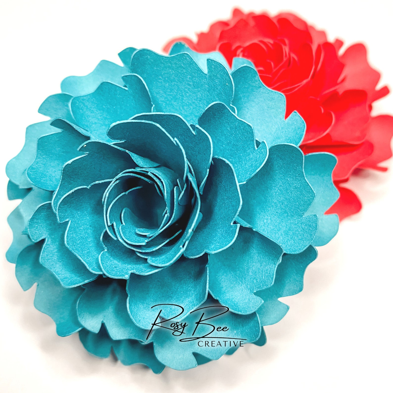 Chloe Paper Flower Paper Flower Tutorial Paper Flower Etsy