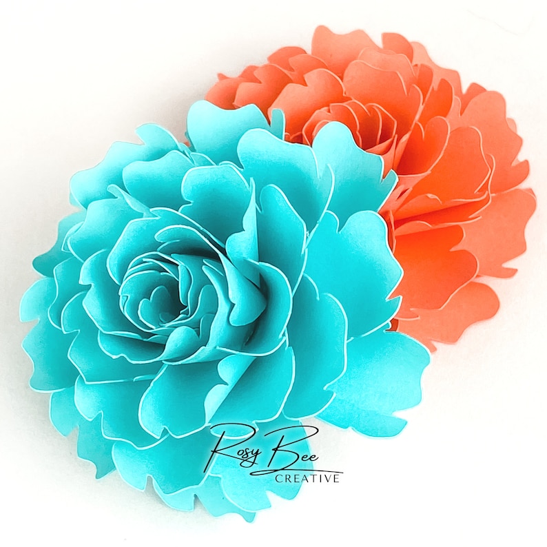 Chloe Paper Flower Paper Flower Tutorial Paper Flower Template DIY