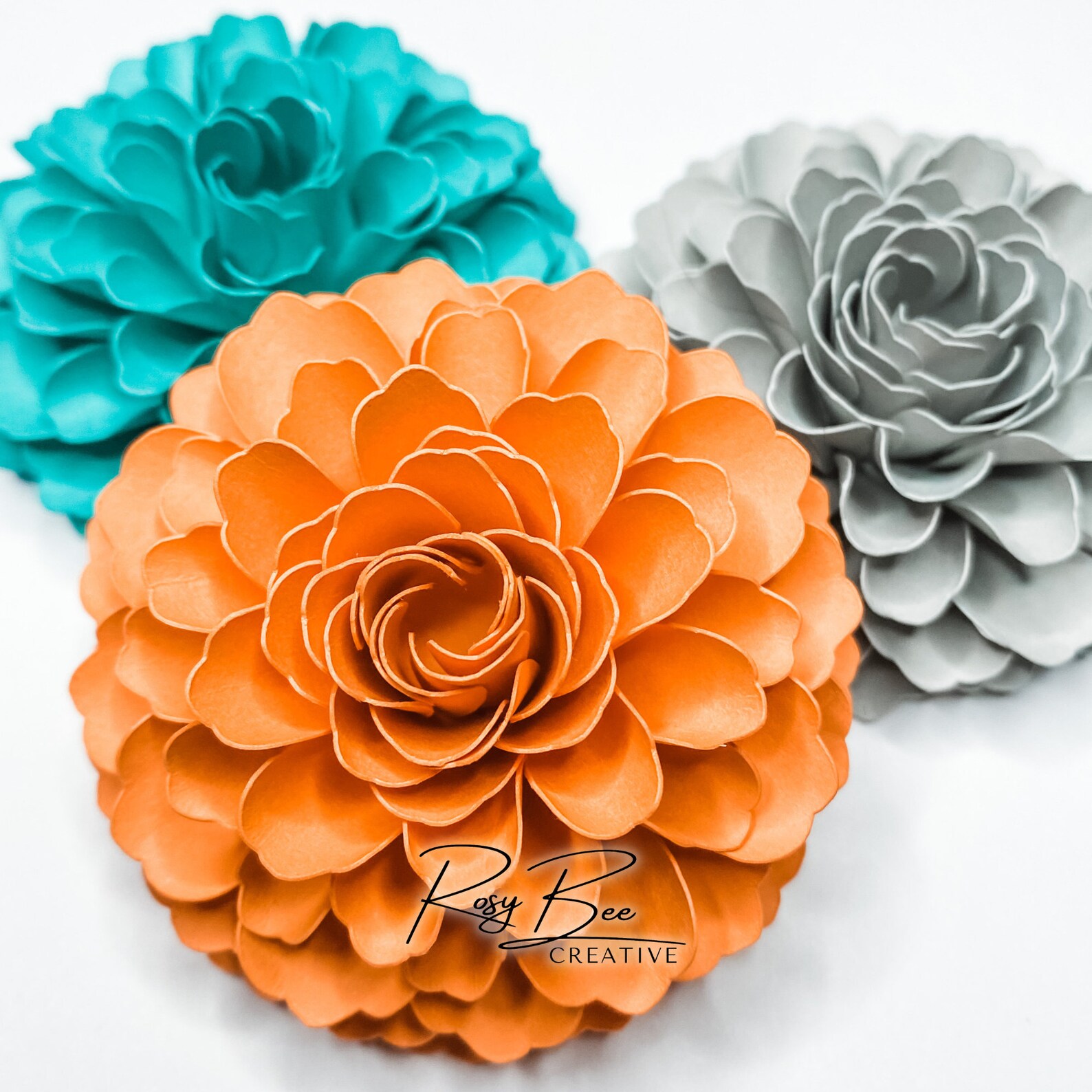 Gianna Paper Flower Paper Flower Tutorial Paper Flower Template DIY Paper Flowers Mini Paper