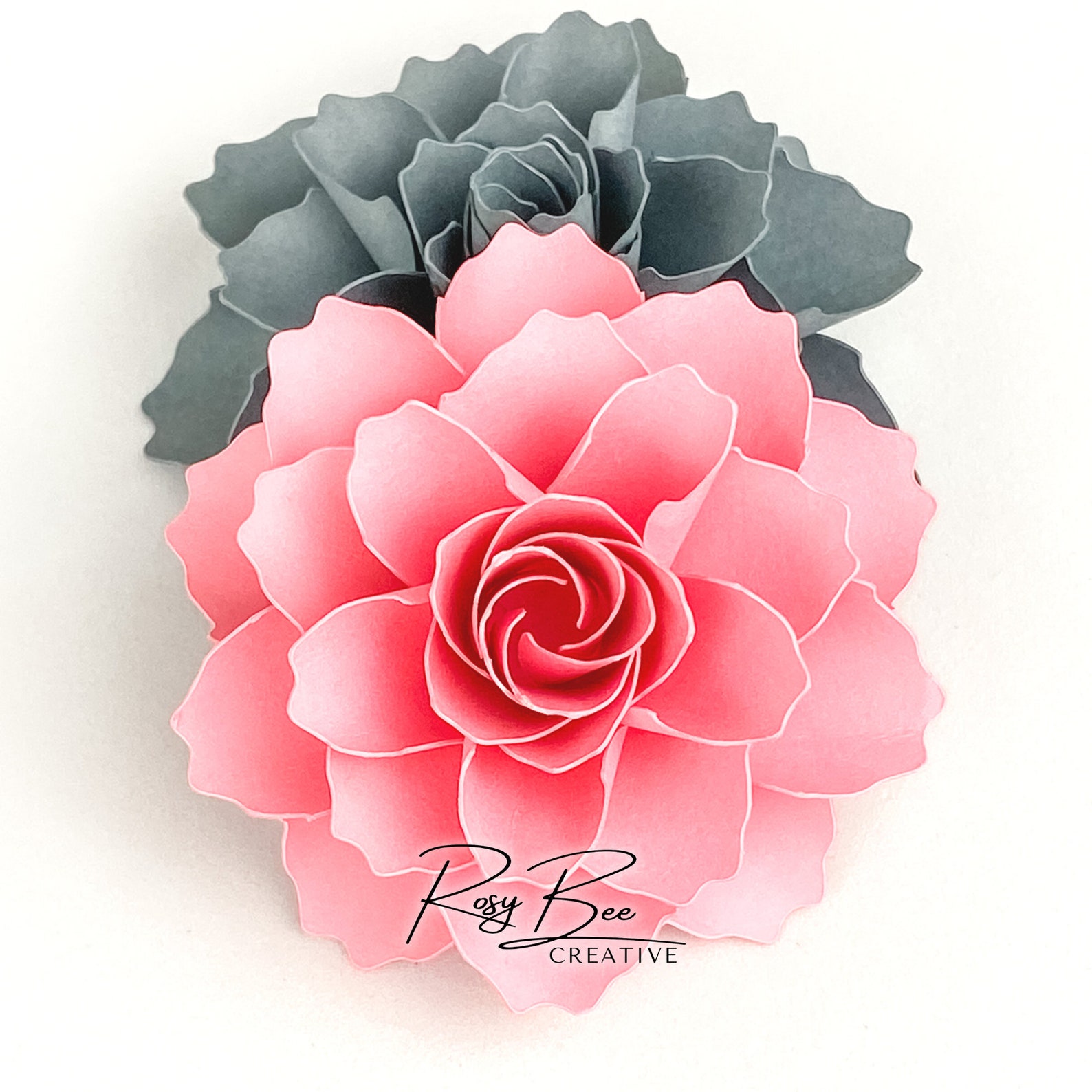 Clare Paper Flower Paper Flower Tutorial Paper Flower Template DIY