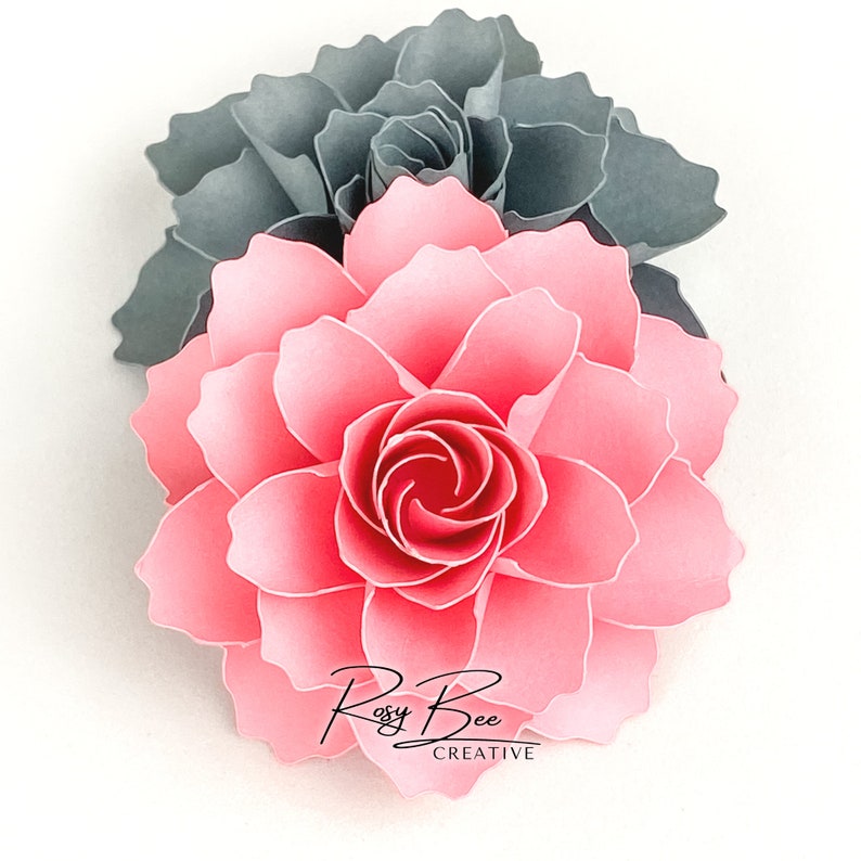 Clare Paper Flower Paper Flower Tutorial Paper Flower Template DIY