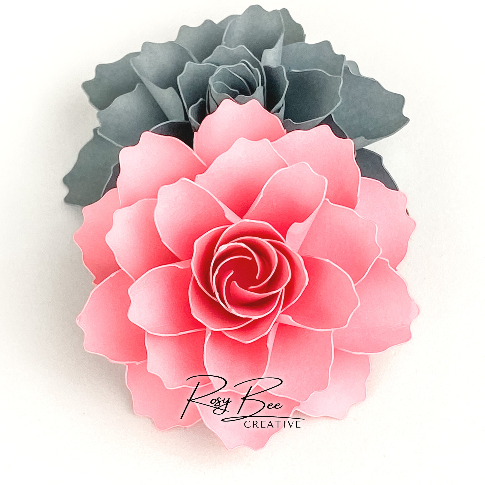 Clare Paper Flower Paper Flower Tutorial Paper Flower Template DIY