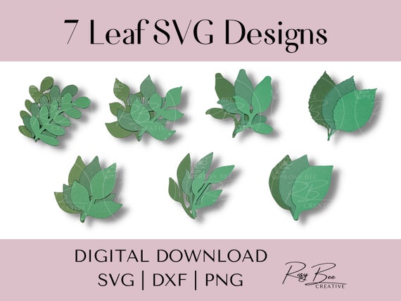 Paper Leaves SVG | Leaf Templates | Cut Files for Cricut