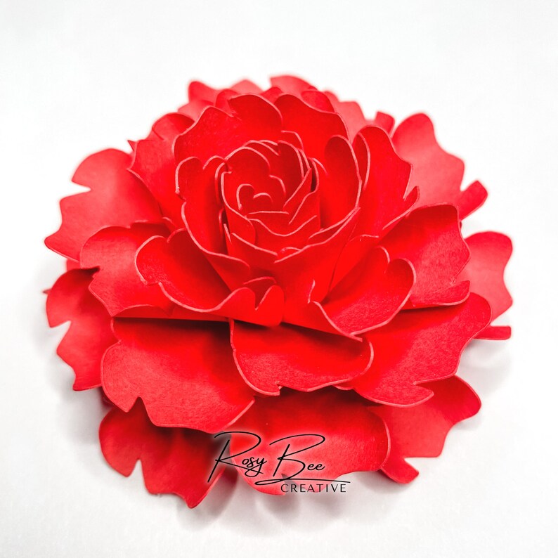 Chloe Paper Flower Paper Flower Tutorial Paper Flower Template DIY Paper Flowers Mini Paper