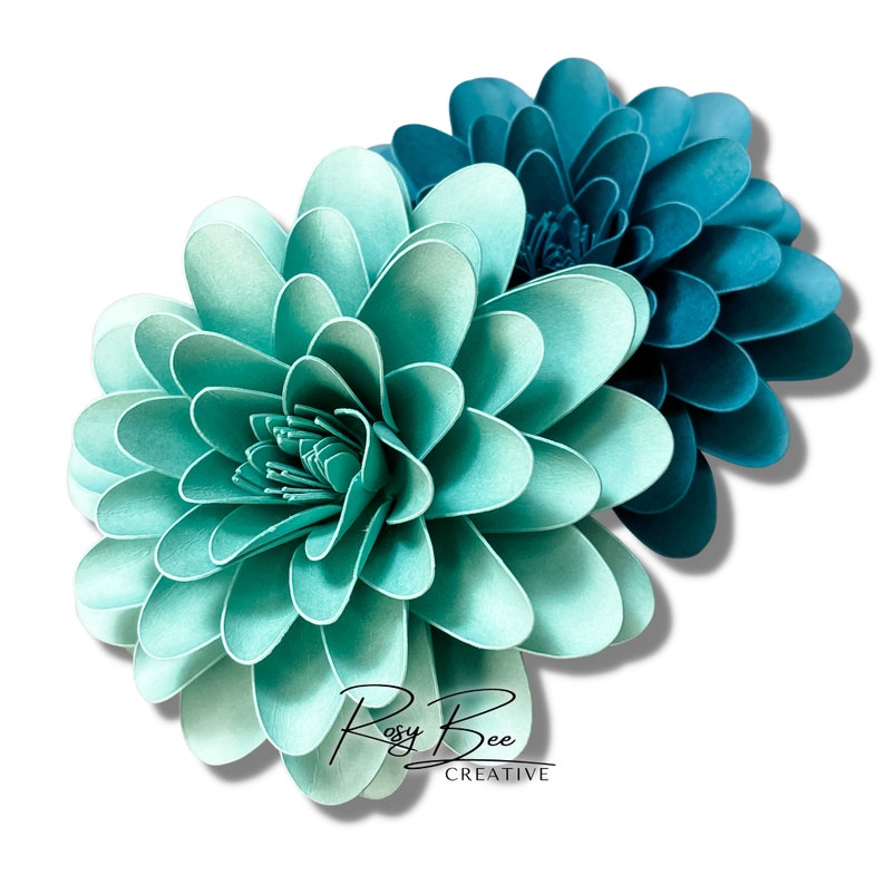 Luna Paper Flower Paper Flower Tutorial Paper Flower Template DIY Paper Flowers Mini Paper
