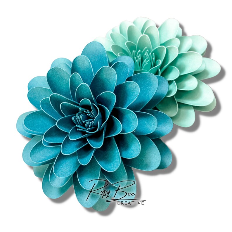 Luna Paper Flower Paper Flower Tutorial Paper Flower Template DIY Paper Flowers Mini Paper