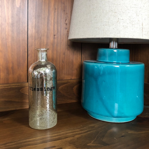 Mercury Glass Vase Etsy