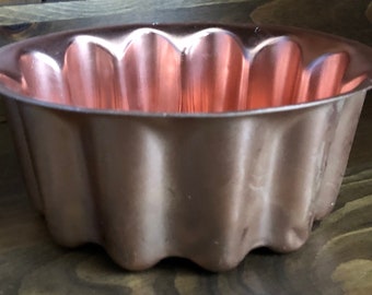 Vintage Copper Tin Cake Mold MTO Candle