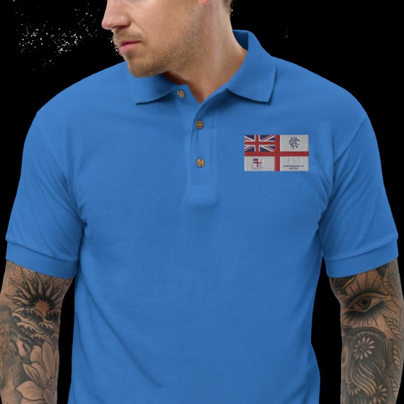 rangers black polo shirt