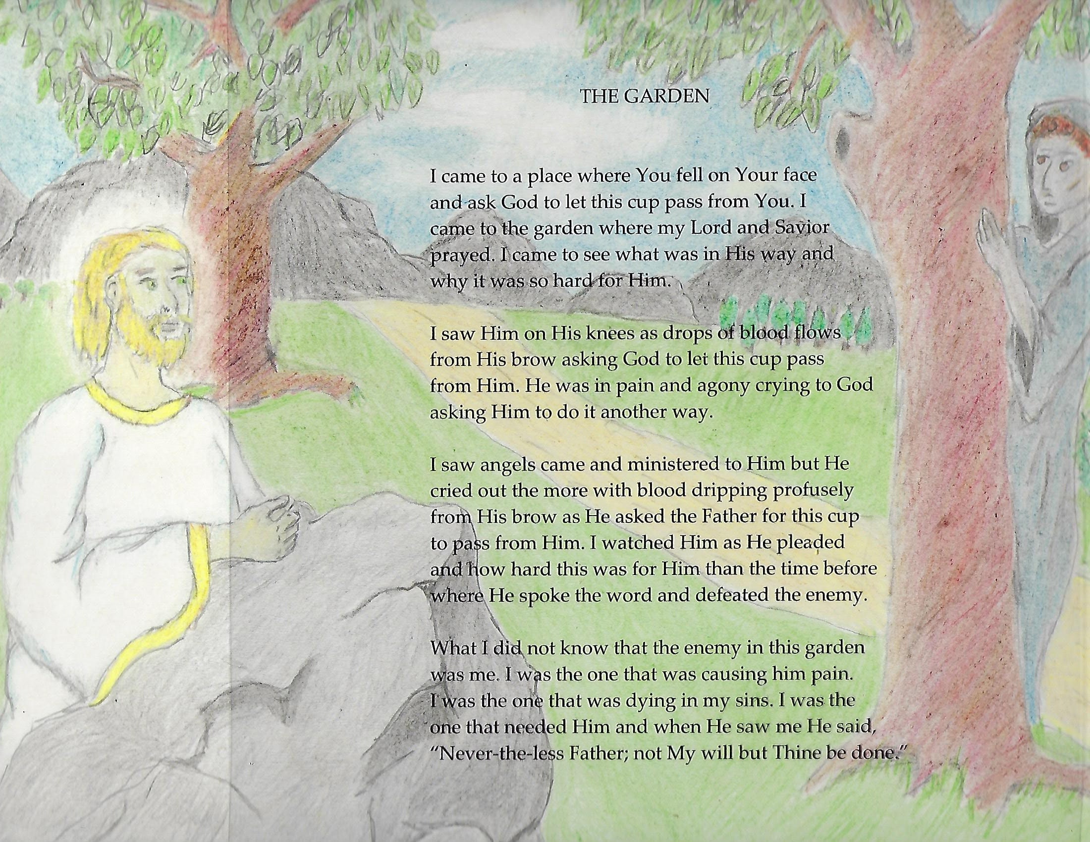 Poem Poem of the Garden Gethsemane Inspirational Poem Lift - Etsy