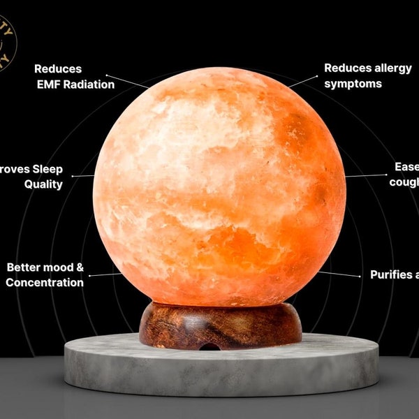 Himalayan Salt Lamp - Crystal Sphere