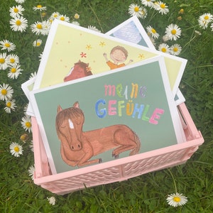 Gefühlskarten Kinder | Pferde | meine Gefühle | Lernkarten | Reittherapeuten | Schultüte | Einschulung | Kindergarten