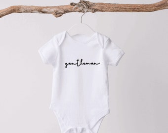 Gentleman Baby Onesie® | Baby Boy Gift |  Baby Boy Clothes | Custom Baby Shower Gift | Gender Reveal Baby Onesie® |