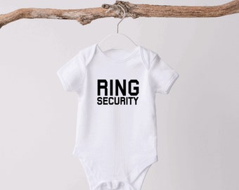 Ring Security Shirt | Ring Bearer Proposal | Ring Bearer Gift | Ring Boy Gift | Baby Ring Bearer Proposal | Custom Ring Bearer Onesie® |