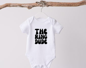 The Ring Dude Onesie® | Ring Bearer Proposal | Ring Bearer Gift | Ring Boy Gift | Baby Ring Bearer Proposal | Custom Ring Bearer Onesie® |