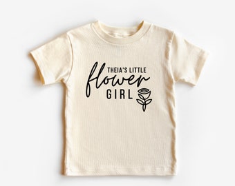 Custom Flower Girl Shirt | Flower Girl Gift | Flower Girl Proposal | Custom Flower Girl Gift