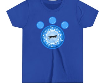 YOUTH Cheetah Creature Power Shirt (Blue) - Youth Short Sleeve Tee