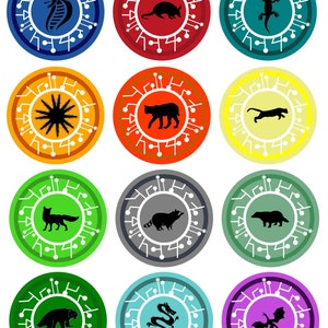 12 &quot;Creature Power&quot; Discs (Inspired), 2.5&quot; PRINTABLE Download