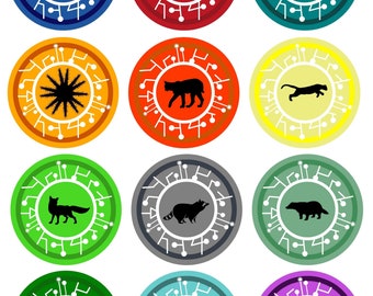 12 &quot;Creature Power&quot; Discs (Inspired), 2.5&quot; PRINTABLE Download