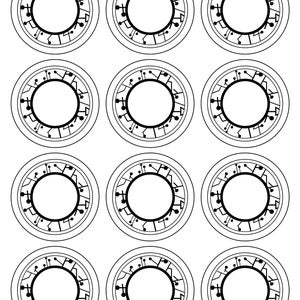 Coloring Sheets - "creature Power" Discs (inspired), 2.5" PRINTABLE ...