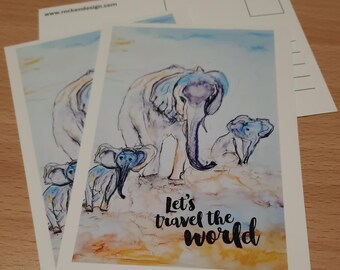 Elephants let's travel the world