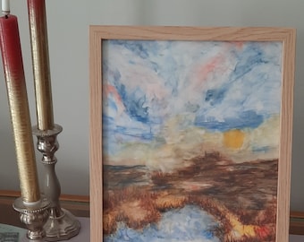 River landscape at sunrise