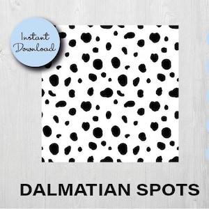 Dalmatian Spots SVG, Dalmatian Pattern, Dalmatian wallpaper clipart, Seamless Spots, Dalmatian print, Instant download, Animal Print digital