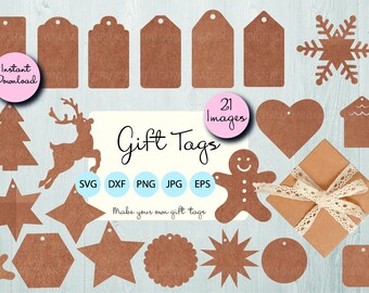 Gift tag svg, Gift tag SVG bundle, Christmas gift tags, Instant download, Christmas tags, commercial use, download gift tags, Cricut tags