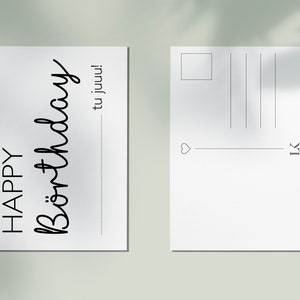 Postkarte Geburtstag
