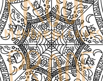 Spooky Fun Halloween Coloring Page