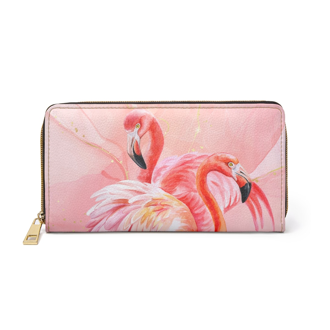 Zipper Wallet/wallets/womens Wallets/flamingo/flamingo Wallet Etsy