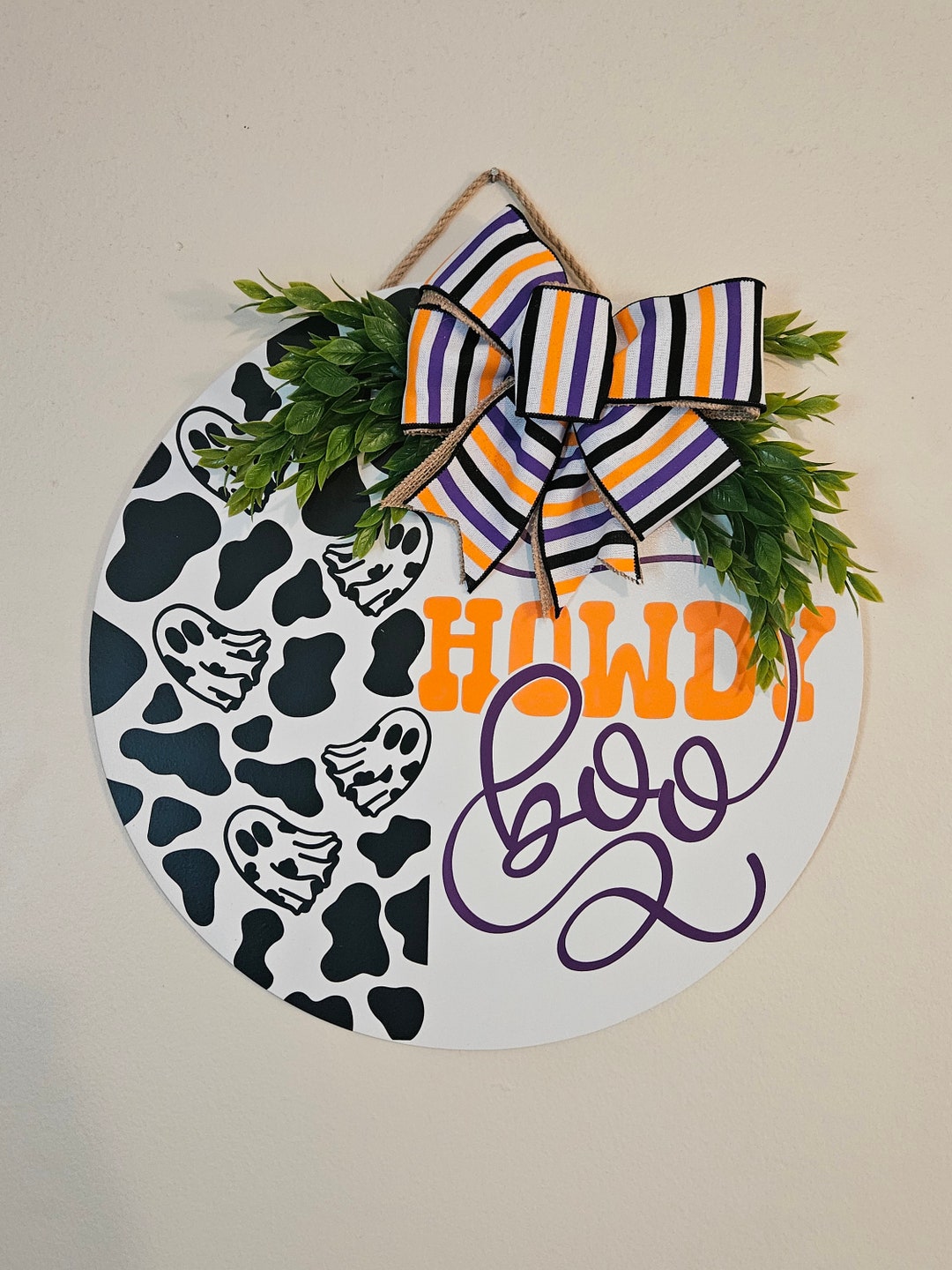 Halloween Door Hanger Halloween Door Decor Halloween Wreath