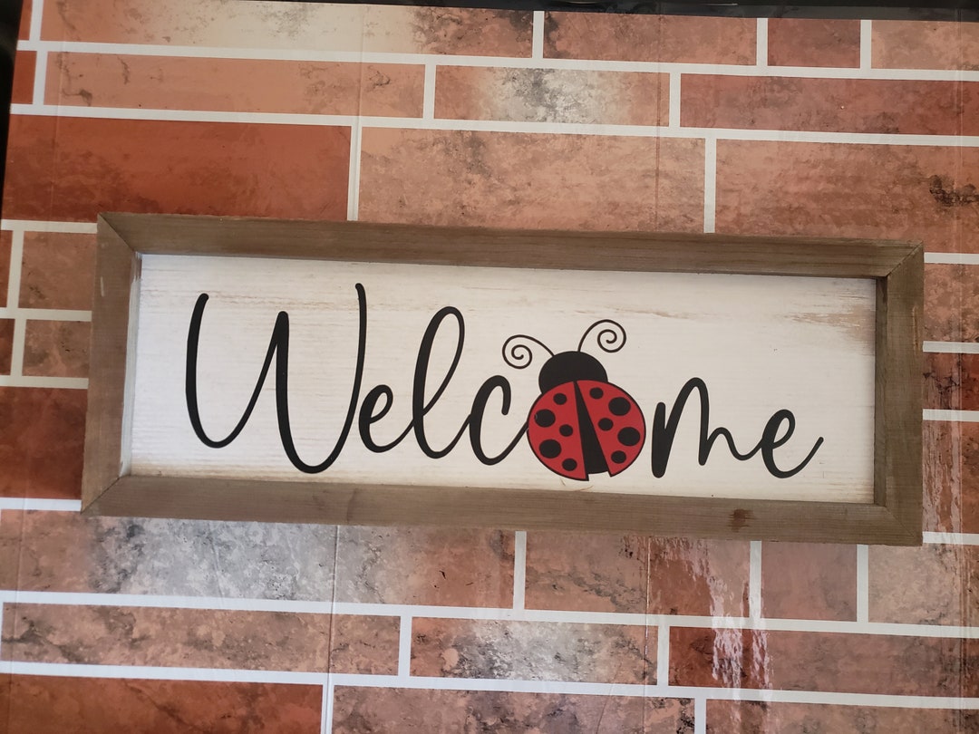 Ladybug Wall Decor Ladybug Decorations Sign Etsy
