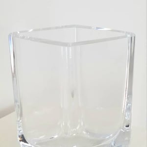 Vintage Vase By Göran Wärff for Kosta Boda. Sparkly and Heavy, Signed / Design Numbered