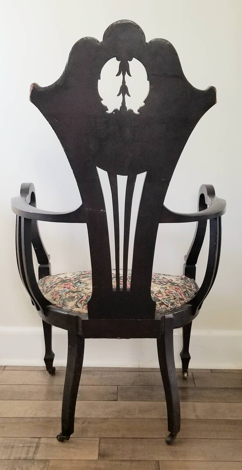 Pending 1910s Parlor Chair Antique. Lots of Detail Intricate Carving ...