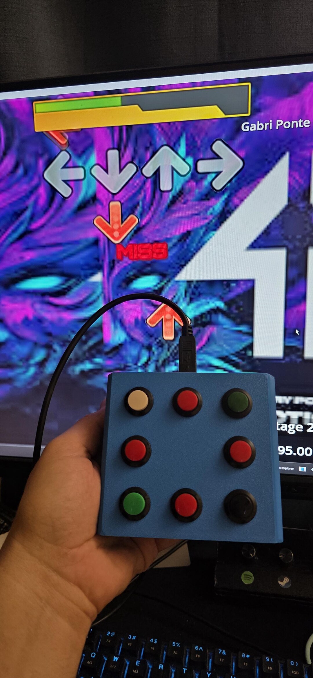 Stepmania Hand Controller Stepmania DDR Dance Pad USB Controller Arcade Style Gamepad for PC ...