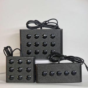 Button Box for sim racing flight sims Controller, USB-A Wired (16mm Buttons) key binds