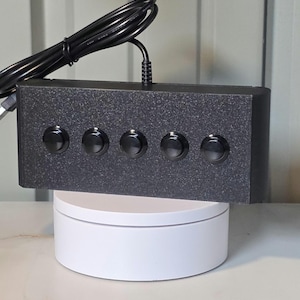 5-Button USB Arcade Box for Sim Racing, Flight Simulator (Plug & Play)
