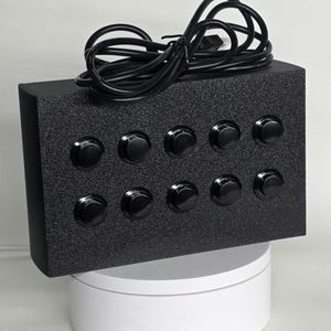 Button box 10 buttons Box for Sim Racing, Flight Simulator (Plug & Play)