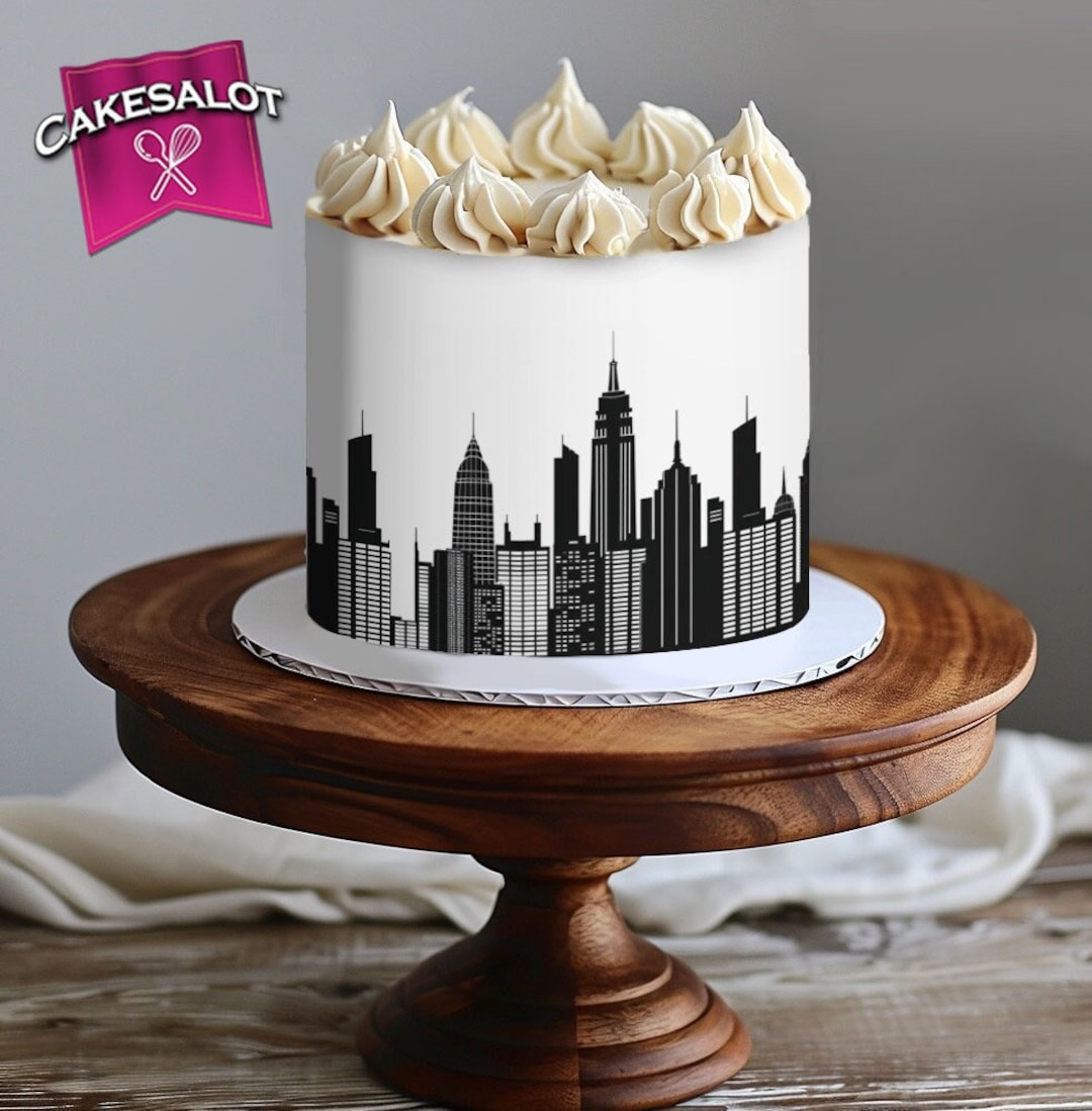 city-new-york-style-skyline-silhouette-edible-print-cake-wrap-icing-sheet-topper-18th-30th-40th-60th-birthday-cake-topper-idea-theme-etsy