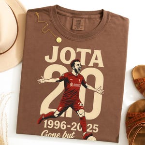 Jota Memorial Shirt, RIP Diogo Jota 1996 to 2025 Tribute Tee, Gone But Never Forgotten Soccer Shirt, Comfort Colors Liverpool Fan Gift