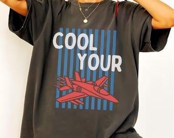 Cool Your Jets Shirt, Funny Pilot Tee, Aviation Sweatshirt, Airplane Lover Gift, Travel Shirt, Retro Plane Graphic Tee